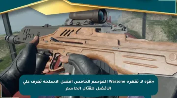 «قوة لا تقهر» Warzone الموسم الخامس أفضل الأسلحة تعرف على الأفضل للقتال الحاسم